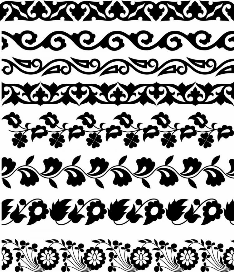 free vector Classic traditional pattern lace 02 vector
